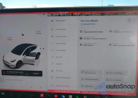 2024 Tesla Model Y Long Range Dual Motor All-Wheel Drive из США, поврежденный, VIN 7SAYGDEE6RF204989